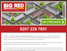 Tablet Screenshot of bigredremovals.com